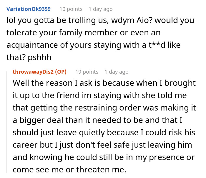 Online conversation showing a woman discussing her boyfriend being an internet troll and a victim of his attacks.