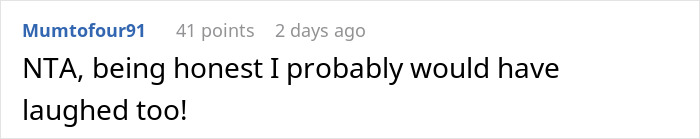 Comment on a forum post stating laughing off entitled uncle expecting niece to be his retirement plan, calling her cruel.