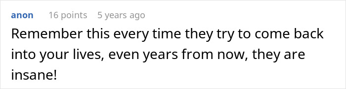 Comment on a forum post expressing frustration with man's parents trying to guilt-trip couple about having kids.