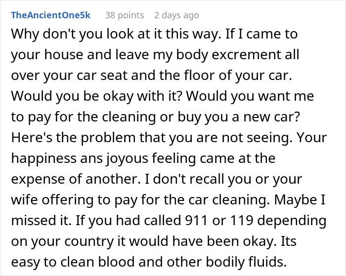 Woman gives birth in friends car, feeling confused and ignored as they start avoiding her afterward.