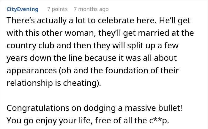 Screenshot of a forum comment discussing a woman&rsquo;s experience with a manipulative mother-in-law gift.