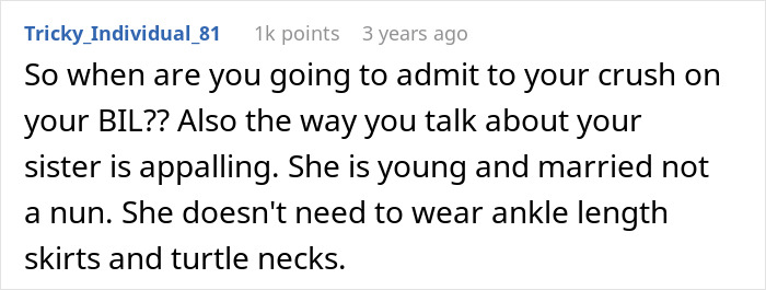 Online comment criticizing woman's dress and marriage, sparking a backlash over disrespectful remarks.