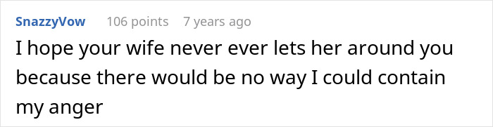 Screenshot of a Reddit comment expressing anger about a man suffering from cancer and difficulties with his mother-in-law.