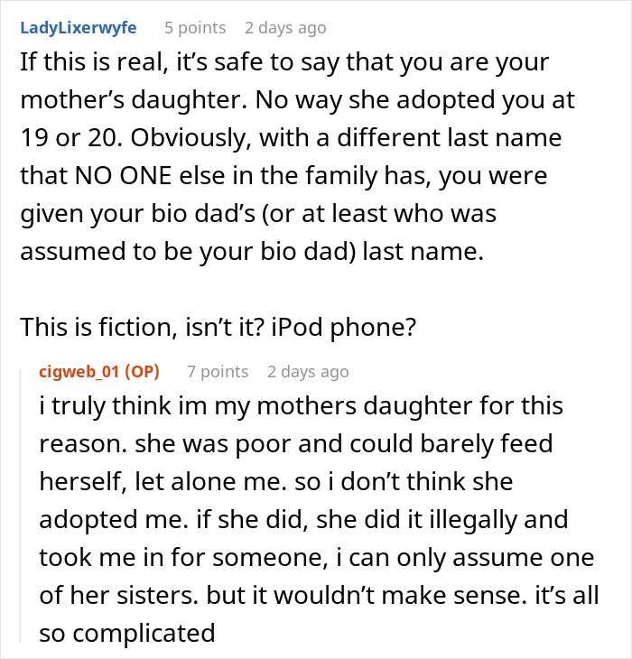 Reddit conversation about a mom strongly opposing daughter getting a DNA test, sparking more curiosity and debate. Reddit conversation about a mom strongly opposing daughter getting a DNA test, sparking more curiosity and debate.