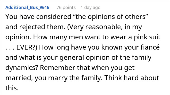 Mother dictates wedding attire for groom who firmly refuses marriage, highlighting family conflict over wedding plans.