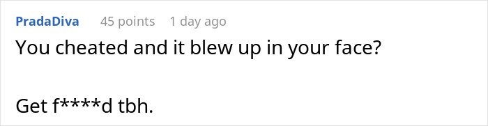 Woman admits defeat by karma after affair partner leaves her following cheating on husband. Woman admits defeat by karma after affair partner leaves her following cheating on husband.