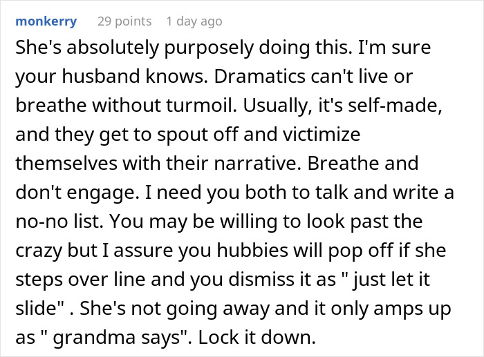 Pregnant woman refuses expired food in her pantry from 1999, causing tension with mother-in-law over meals.