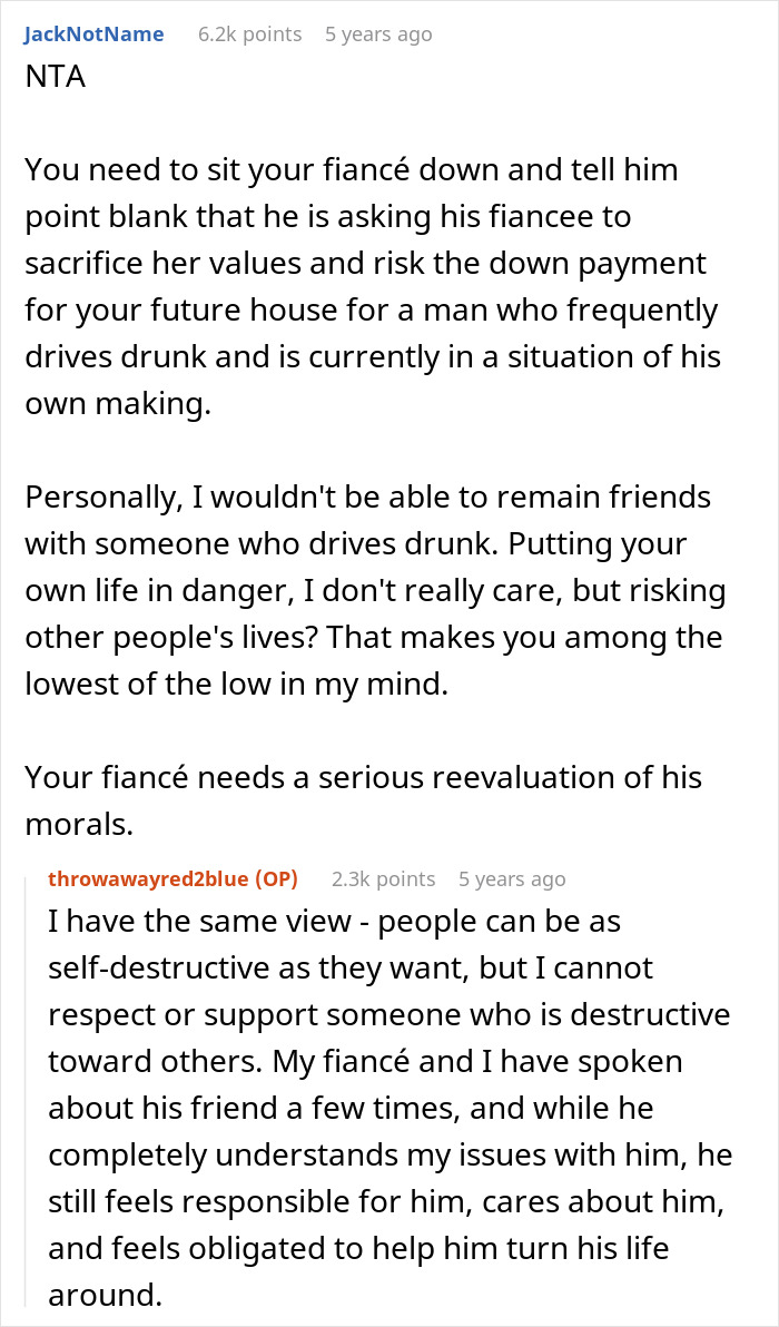 Reddit user advises fianc&eacute; to reconsider friendship over risky behavior affecting wedding and future money plans.