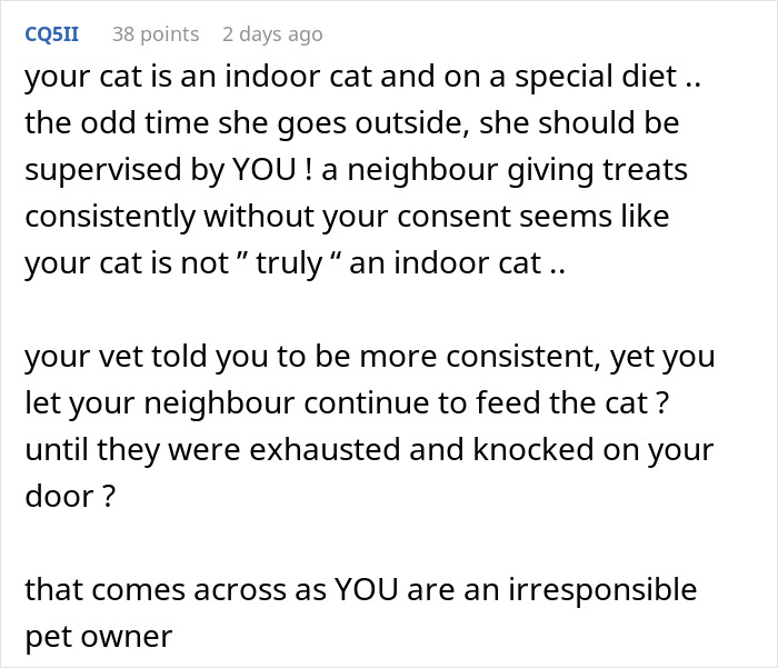 Woman Ignores Warnings About Not Feeding The Neighbors Cat, Learns Her Lesson The Hard Way