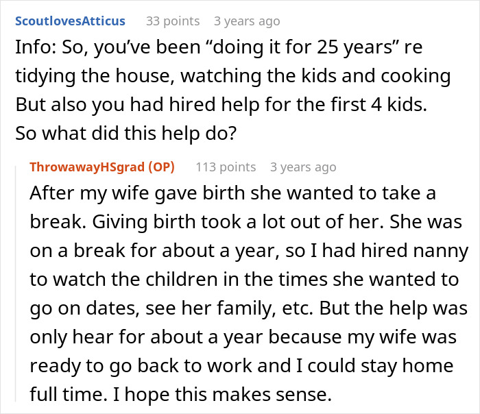 Man Annoyed After Wife Struggles With Being SAHM For 3YO, As He Did It For 25 Years With 4 Kids