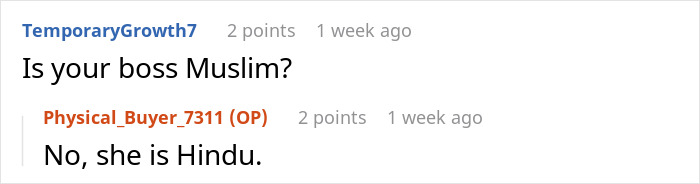 Chat conversation discussing a boss nitpicking an employee daily and the employee’s ethnicity revealed. Chat conversation discussing a boss nitpicking an employee daily and the employee’s ethnicity revealed.