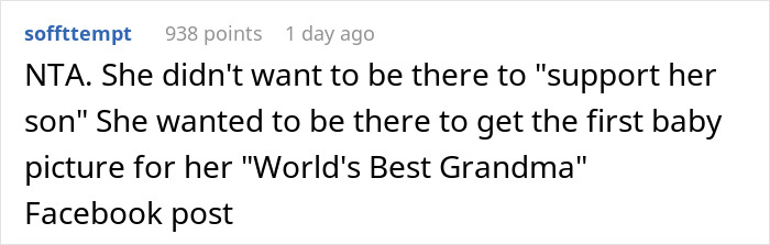Screenshot of a Reddit comment discussing an evil lady mistreating daughter-in-law and going no-contact after a hospital incident. Screenshot of a Reddit comment discussing an evil lady mistreating daughter-in-law and going no-contact after a hospital incident.