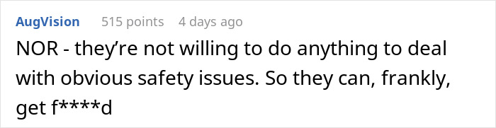 Screenshot of a comment discussing in-laws refusing to address safety issues, leading to a ban from babysitting the grandchild. Screenshot of a comment discussing in-laws refusing to address safety issues, leading to a ban from babysitting the grandchild.