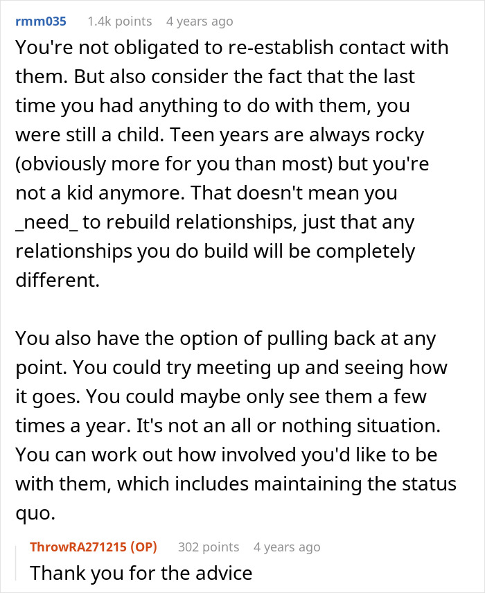 Reddit comments discussing family forgiveness and rebuilding relationships after a man beat his brother five years ago.