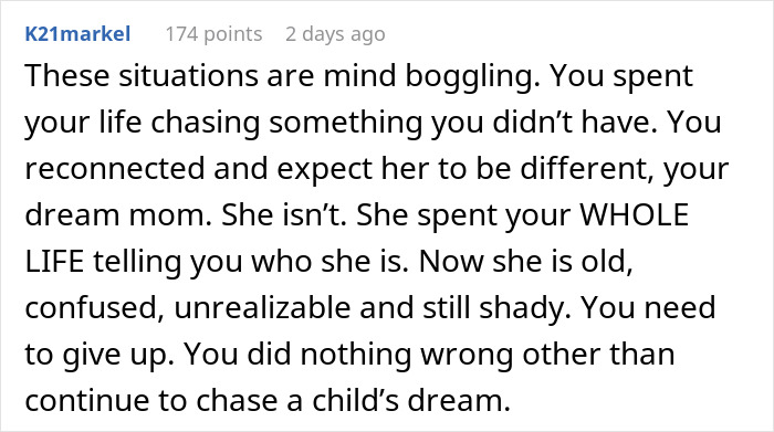 Comment about mother airport trip drama expressing disappointment and the struggle to accept reality. Comment about mother airport trip drama expressing disappointment and the struggle to accept reality.