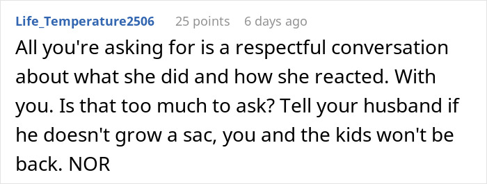 Screenshot of a forum post discussing a woman horrified her MIL didn't change the kid&rsquo;s diaper all day.