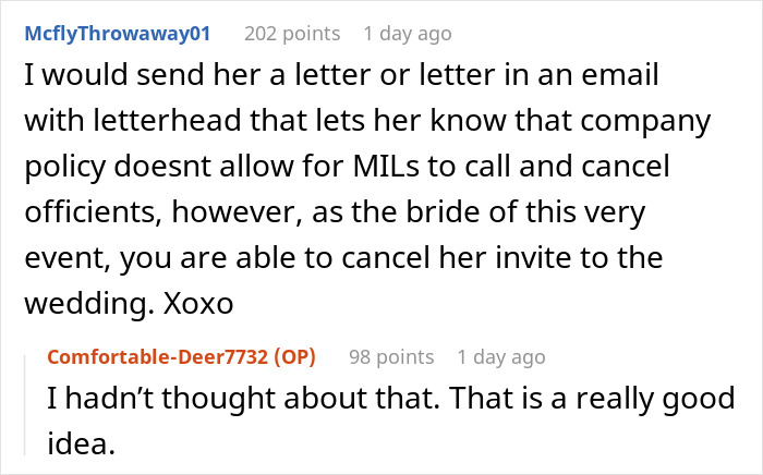 MIL Tries To Ruin Wedding By Trashing Bride To Officiant, Freezes As She Learns Bride Is Her Boss 