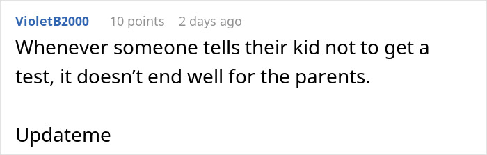 Comment on social media post about mom opposing daughter’s DNA test, causing more determination to proceed with testing. Comment on social media post about mom opposing daughter’s DNA test, causing more determination to proceed with testing.