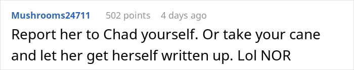 Comment on a forum post discussing a woman filming her coworker after work to prove she&rsquo;s not disabled.