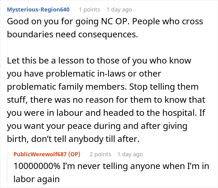 Reddit comments discussing going no-contact due to an evil lady mistreating daughter-in-law after a hospital incident. Reddit comments discussing going no-contact due to an evil lady mistreating daughter-in-law after a hospital incident.