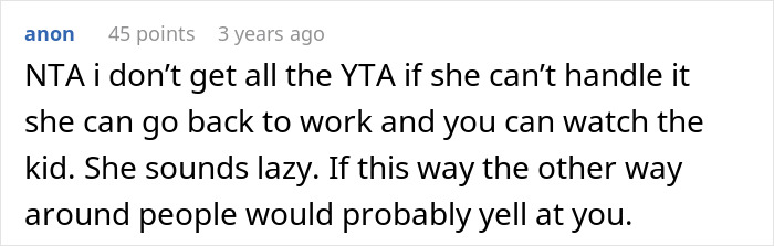 Man Annoyed After Wife Struggles With Being SAHM For 3YO, As He Did It For 25 Years With 4 Kids