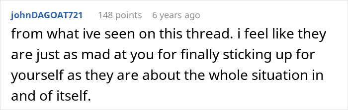 Screenshot of a Reddit comment discussing a guy furious about being excluded from girl days, addressing immaturity and growth.