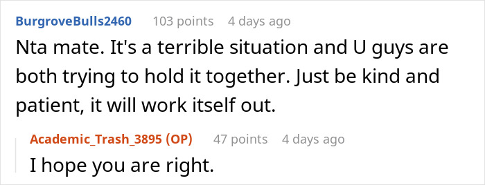 Screenshot of an online discussion where a woman complains about her sister-in-law despite staying for free. Screenshot of an online discussion where a woman complains about her sister-in-law despite staying for free.