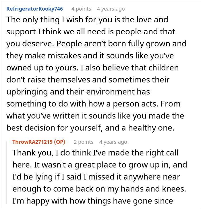 Online discussion about family deciding to forgive man for beating his brother and his reaction to their tone.