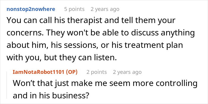 Reddit conversation about a fed up wife matching useless hubby&rsquo;s energy, desperate to escape marriage struggles.