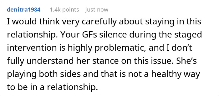 Comment discussing concerns about an extremely religious lady trying to convert her daughter's unreligious boyfriend.