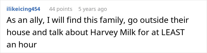 Comment on a family shocked they&rsquo;re not invited to their gay son&rsquo;s extravagant wedding, expressing support and allyship.