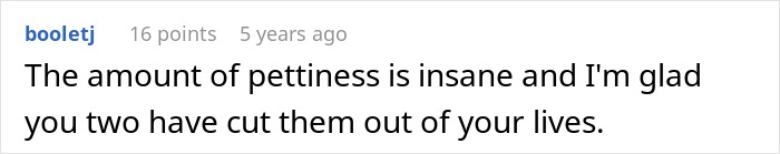 Screenshot of a comment about a couple being guilt-tripped by man&rsquo;s parents to have kids and threatened with disinheritance.