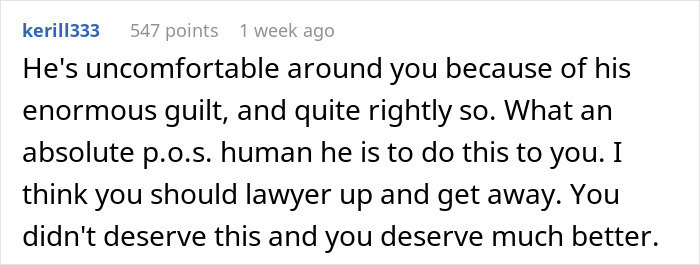Screenshot of an online comment discussing co-parenting challenges after a bipolar man leaves his pregnant wife for a younger lover. Screenshot of an online comment discussing co-parenting challenges after a bipolar man leaves his pregnant wife for a younger lover.