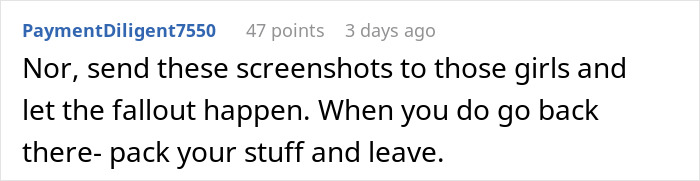 Screenshot of a viral online conversation about stepdaughters&rsquo; gift pushing a woman to her limits with her husband.