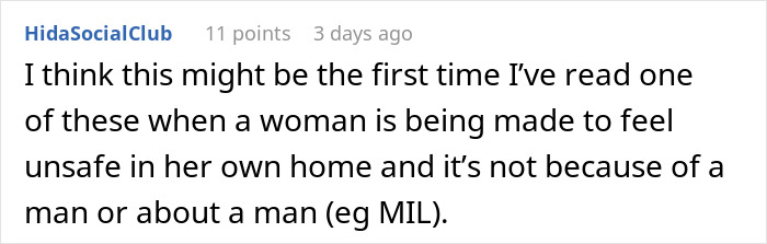 Comment text about a man noticing strange things happening in his apartment and discovering a creepy truth.