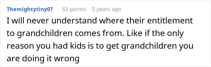 Reddit user discusses man&rsquo;s parents guilt-tripping couple about having kids and threatening disinheritance over grandchildren.