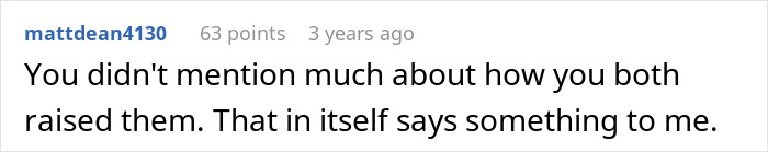 Screenshot of an online comment discussing a dad who feels all five of his children are failures despite his efforts. Screenshot of an online comment discussing a dad who feels all five of his children are failures despite his efforts.
