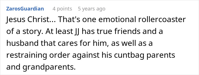 Comment on emotional family conflict over gay son&rsquo;s extravagant wedding and disownment, expressing strong feelings.