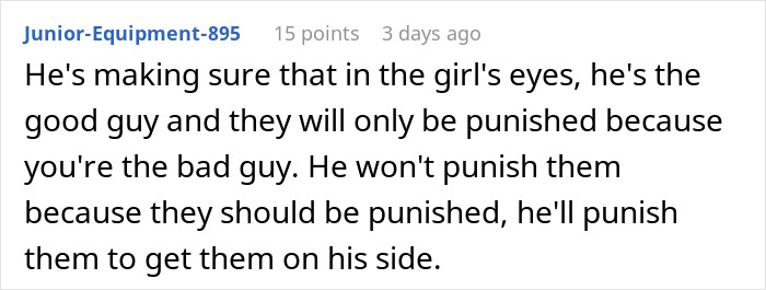Reddit comment discussing stepdaughters&rsquo; gift pushing woman to her limits and a viral conversation with her husband.