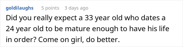 Comment criticizes a man who fails to buy Christmas presents for his girlfriend and blames the holiday sneaking up on him.