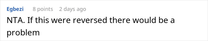 Screenshot of an online comment discussing a woman demanding her swimmer boyfriend resemble her friend&rsquo;s partner.