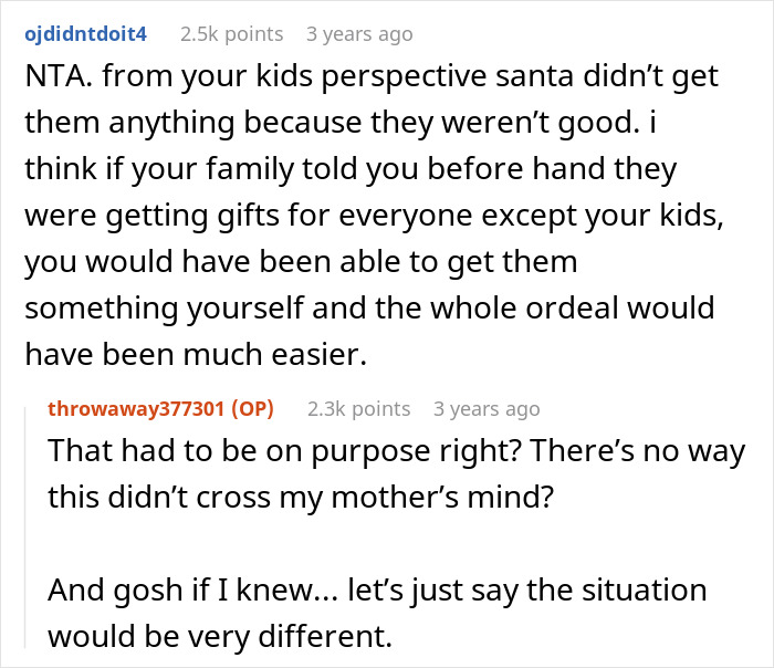 Woman Gobsmacked After Fam Refuses To Give Her &ldquo;Spoiled&rdquo; Kids Xmas Presents