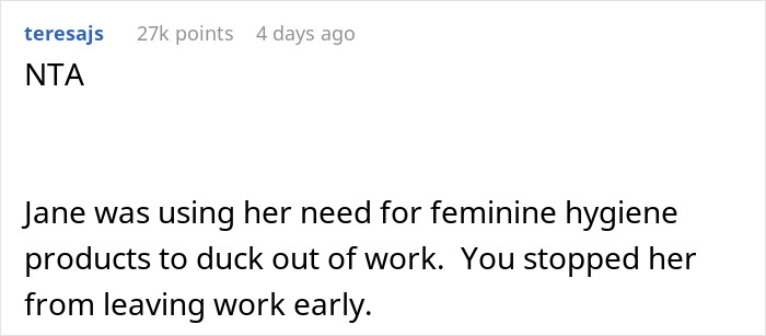 Screenshot of a Reddit comment discussing workplace conflict where a man turns coworkers against a woman reporting him to HR.