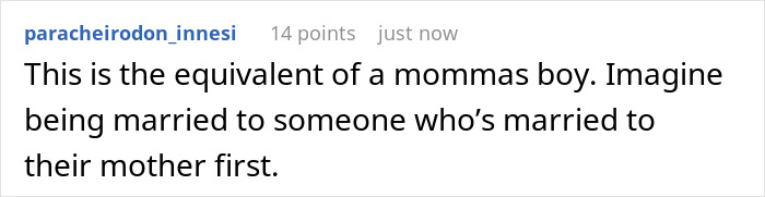 Screenshot of a comment discussing a religious lady&rsquo;s mission to convert her daughter&rsquo;s unreligious boyfriend and the quick ban.