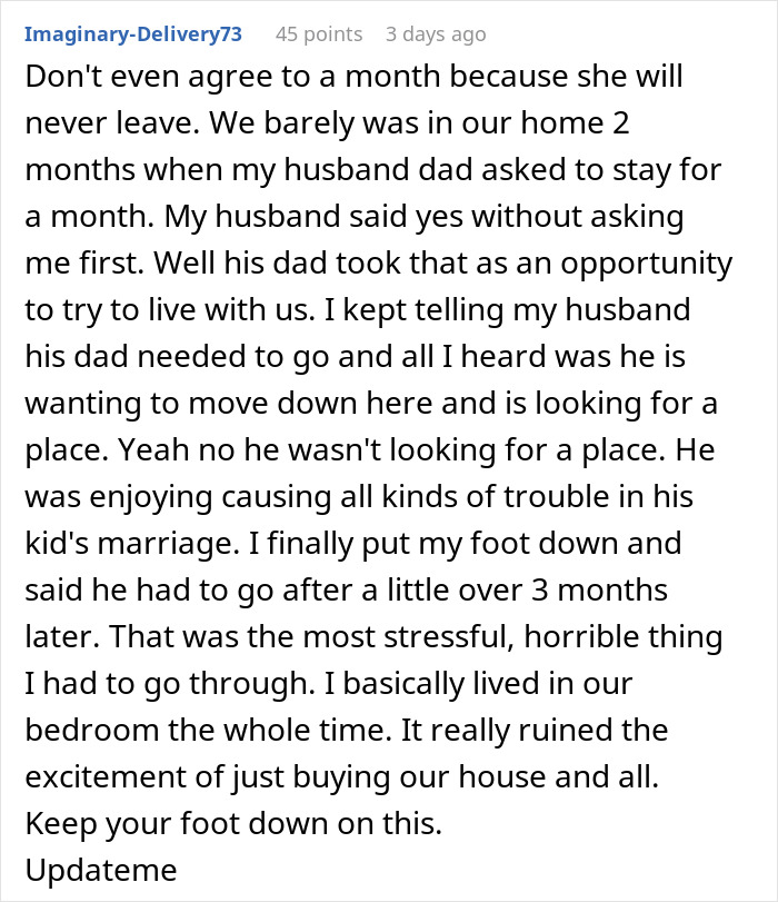 ALT text: Woman expressing frustration as husband&rsquo;s relatives, especially his father, live with them causing tension at home