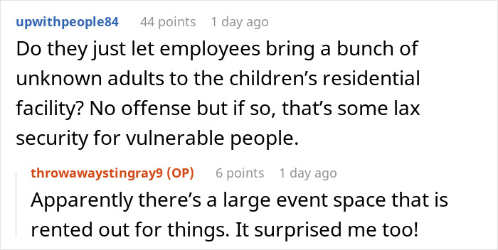Reddit user comments discussing a MIL throwing tantrum after her inappropriate baby shower idea was rejected.