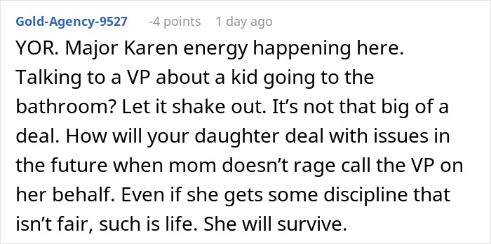Mom struggling to contain her rage after teacher ignores daughter&rsquo;s emergency request at school meeting.