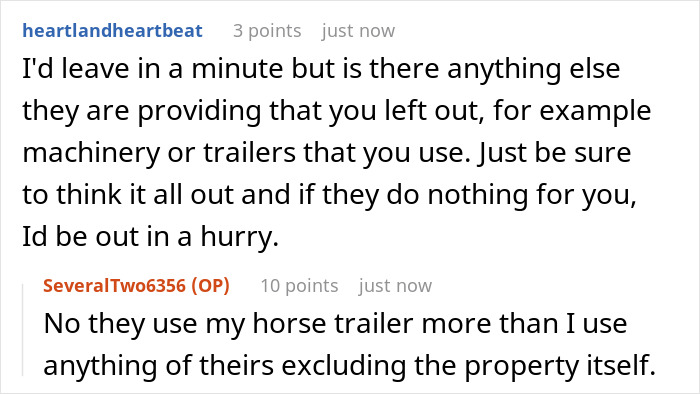 Reddit conversation showing parents treating daughter like family for labor but business when money is involved, expressing frustration. Reddit conversation showing parents treating daughter like family for labor but business when money is involved, expressing frustration.