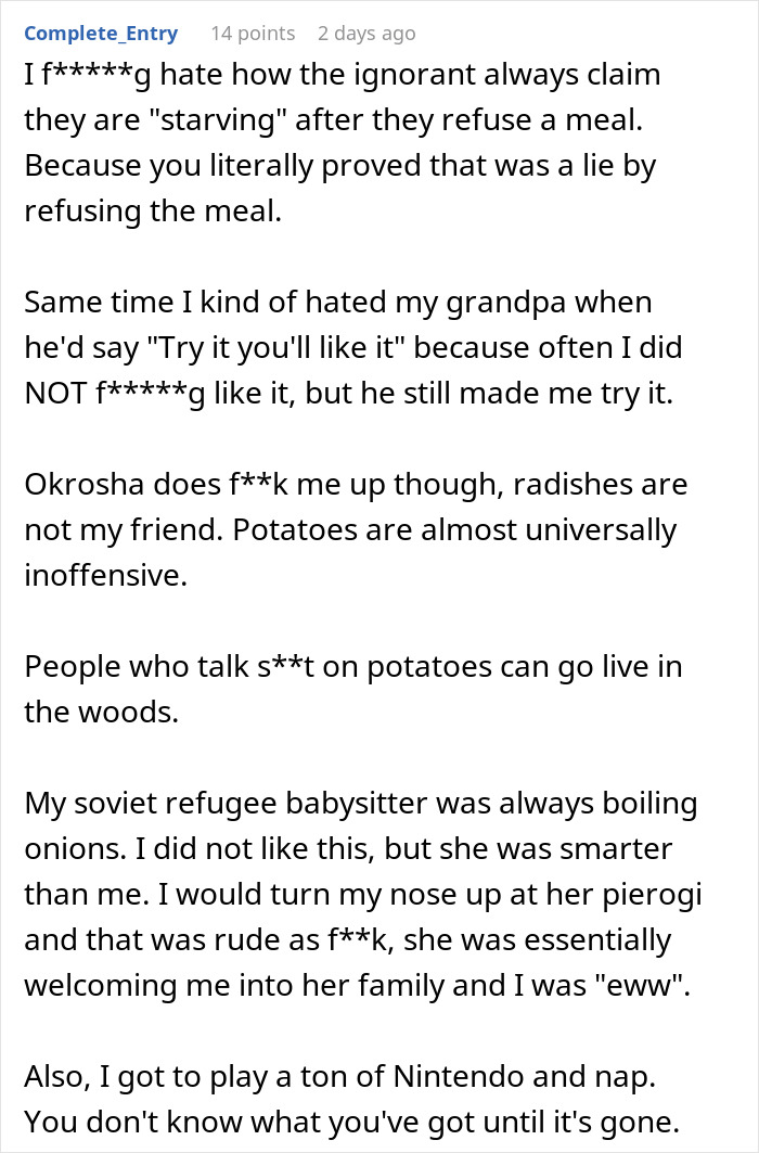 Man making faces and throwing a fit after getting traditional gross food instead of American dishes at a meal. Man making faces and throwing a fit after getting traditional gross food instead of American dishes at a meal.