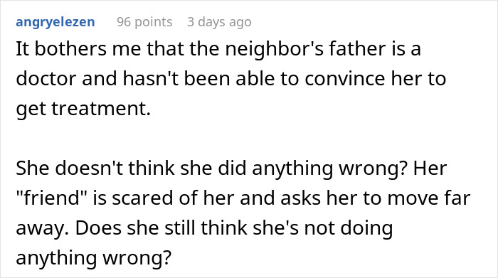 Screenshot of a Reddit comment discussing concerns about strange behavior and hidden truths in an apartment setting.